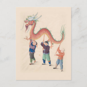 Carte postale chinoise Dragon