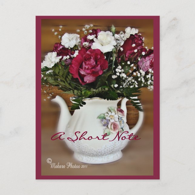 Carte postale chinoise Teapot personnaliser (Devant)