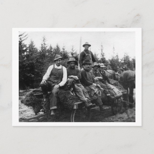 Carte Postale Chinook, WALogging CrewChinook, WA (Devant)