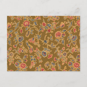 Carte Postale Chintz Fleur Classique Joli Design Floral Doux