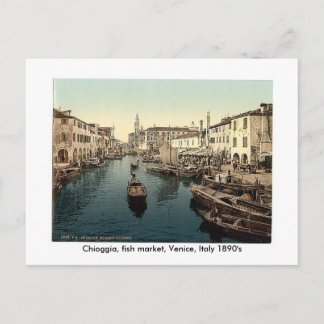 Carte Postale Chioggia, fish market, Venice, Italy 18