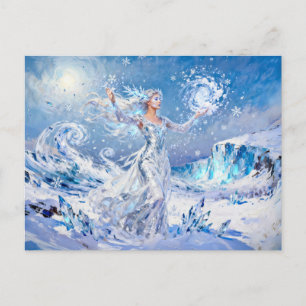 Carte Postale Chione Déesse de la Neige et de la Glace