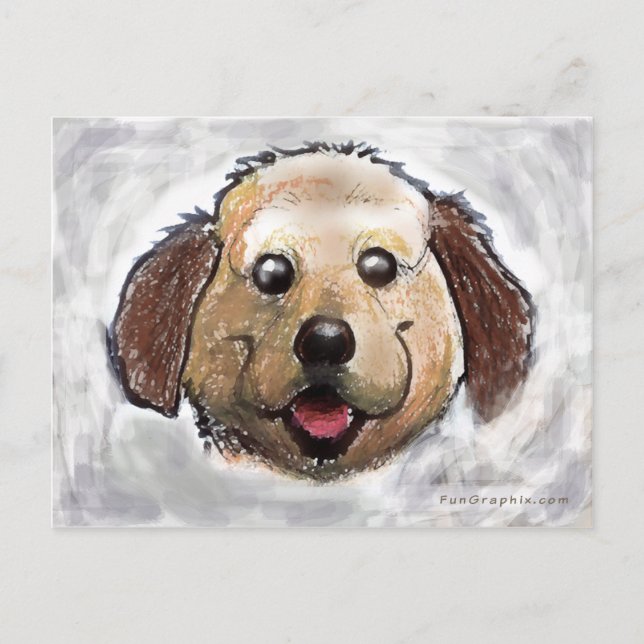 Carte Postale Chiot (Devant)