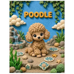 Carte Postale Chiot Caniche Mignon, Bébé Chien