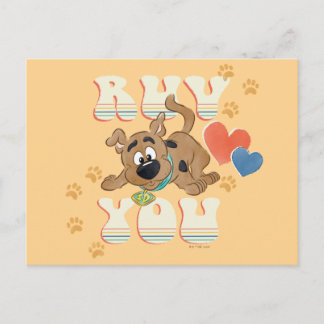 Carte Postale Chiot Scooby-Doo "Ruv You"