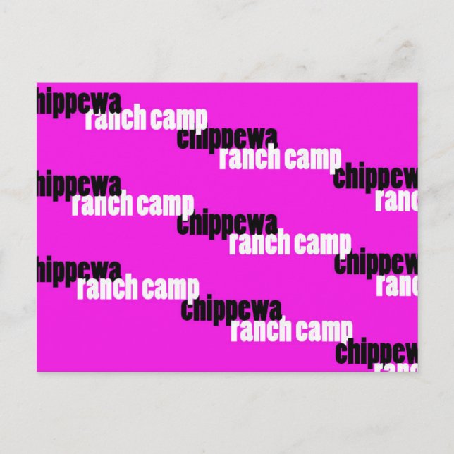 Carte Postale Chippewa (rose) (Devant)
