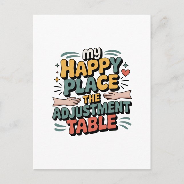 Carte Postale Chiropractic Adjustment Bliss for Back Pain Relief (Devant)