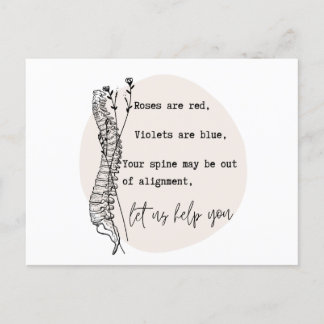 Carte Postale Chiropractic Valentine's Day, Chiropractic, Chiro