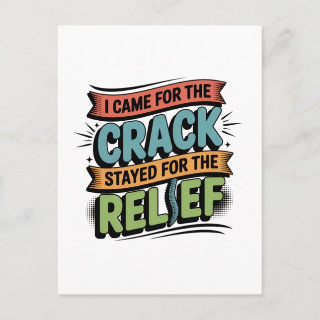 Carte Postale Chiropractor Retour Secours Funny Cadeau (Devant)