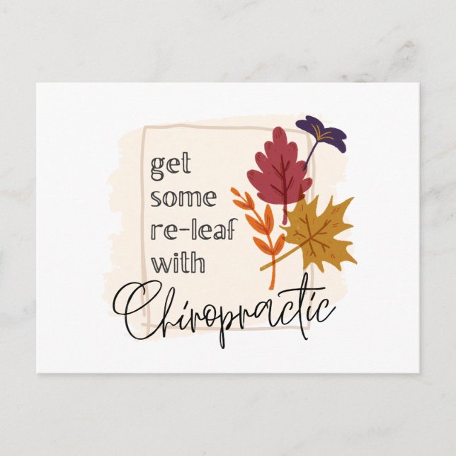 Carte Postale Chiropratique, Chiropraticien, Chiropratique (Devant)