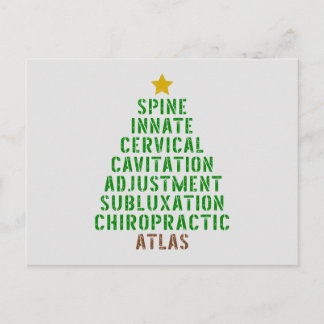 Carte Postale Chiropratique Noël, Chiropratique