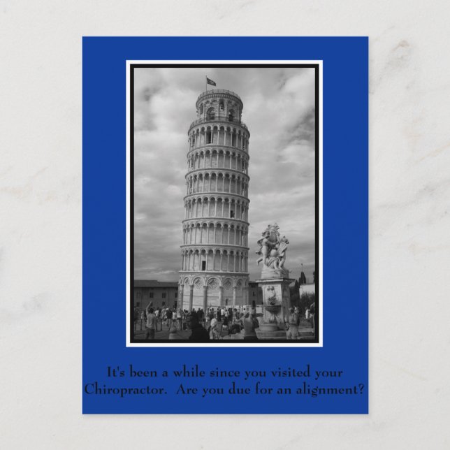 Carte postale chiropratique pour la réactivation d (Devant)