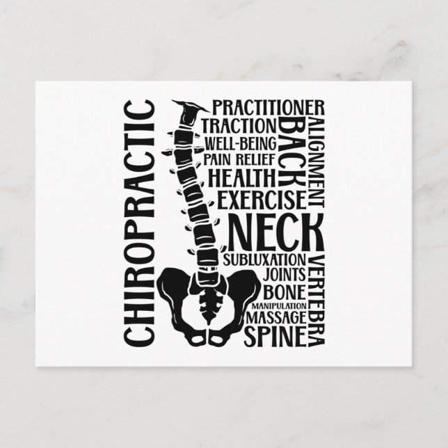 Carte Postale Chiropratique Spine Therapist Chiro Chiropractor (Devant)