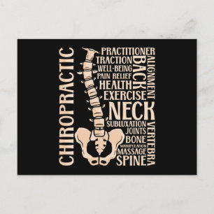 Carte Postale Chiropratique Spine Therapist Chiropractor Chiro