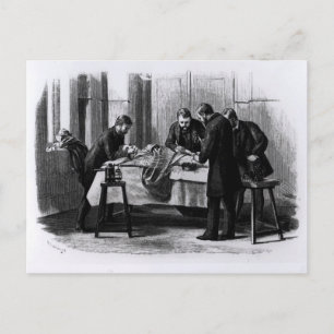 Carte Postale Chirurgie antiseptique, 1882