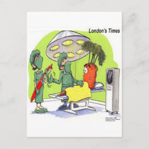 Carte Postale Chirurgie de la carotte Bande dessinée médicale dr