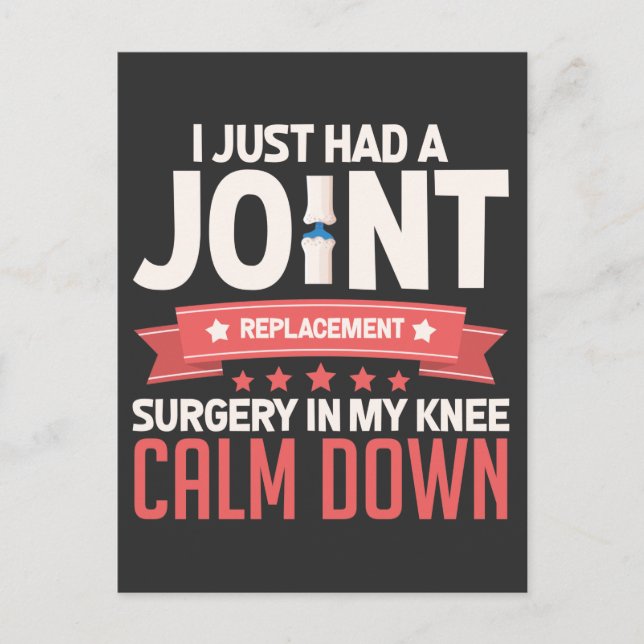 Carte Postale Chirurgie de remplacement de l'articulation du gen (Devant)