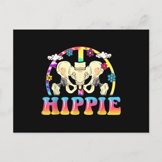 Carte Postale Chirurgie mixte de remplacement de hanche hippie a (Devant)