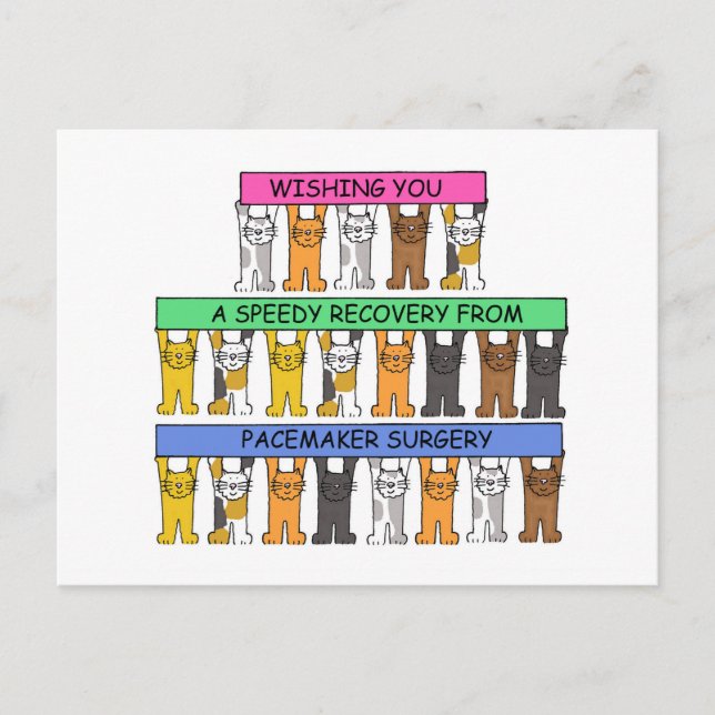 Carte Postale Chirurgie Pacemaker Se Bien Bientôt (Devant)