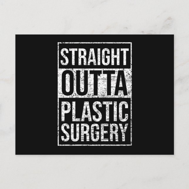 Carte Postale Chirurgie plastique Chirurgie plastique Chirurgien (Devant)