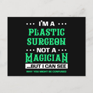 Carte Postale Chirurgien Plastique Pas Un Magicien Chirurgie Cos