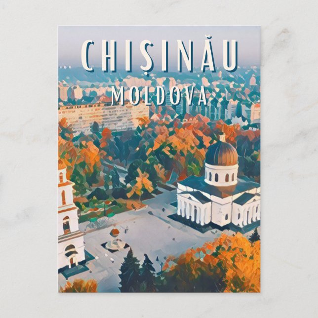 Carte Postale Chisinau, la ville de l'architecture soviétique (Devant)