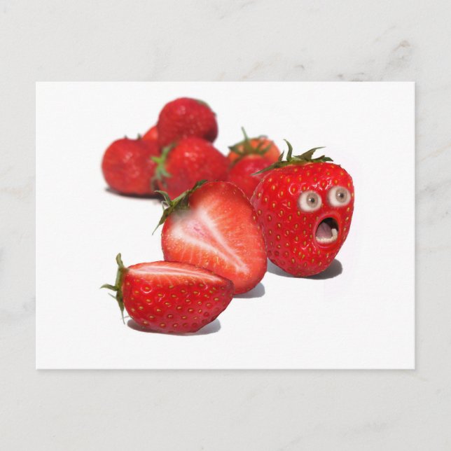 Carte Postale Choc de fraise (Devant)