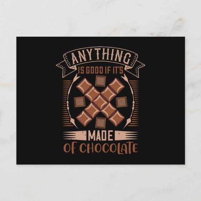 Carte Postale Chocolat - Bon Quand Fait De Chocolat (Devant)