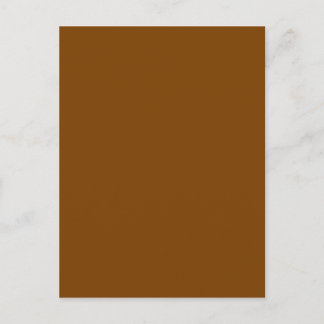 Carte Postale Chocolat Brown couleur solide