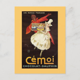 Carte Postale Chocolat Dauphin Filles françaises1924