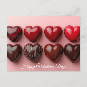 Carte Postale Chocolat doux Pralines Saint-Valentin
