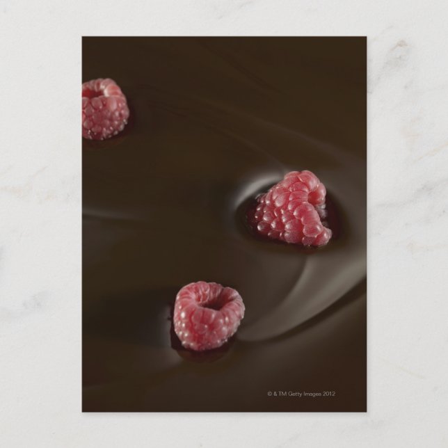 Carte Postale chocolat framboise (Devant)