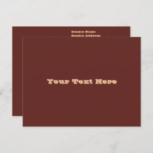 Carte Postale Chocolat Labrador Fourrure de chien Brown couleur