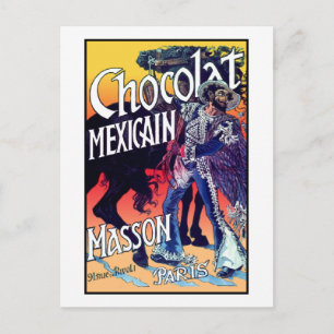 Carte Postale Chocolat Mexicain by Grasset