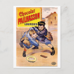 Carte Postale Chocolat Pailhasson Lourdes Annonce Vintage