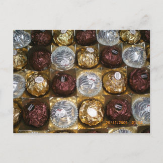 Carte Postale Chocolat Postcard