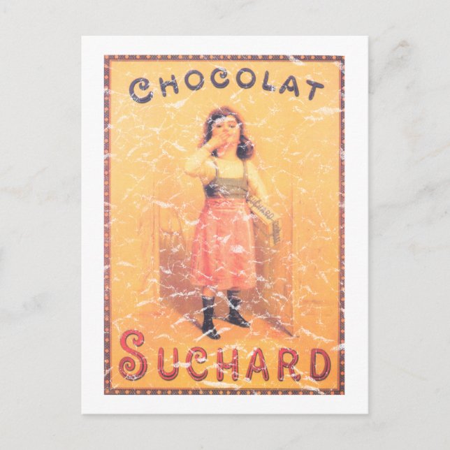 Carte Postale Chocolat Suchard en détresse (Devant)