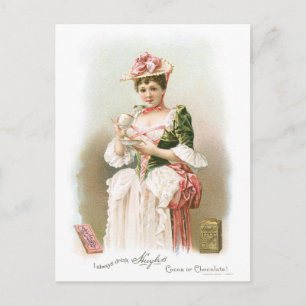 Carte Postale Chocolat ~ Vintage Hot Chocolate Boire Ad