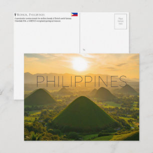 Carte Postale Chocolate Hills, Bohol, Philippines Voyage