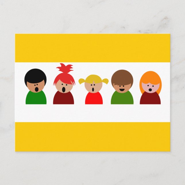 Carte Postale choeur-310673 choeur enfants chanter musique happy (Devant)