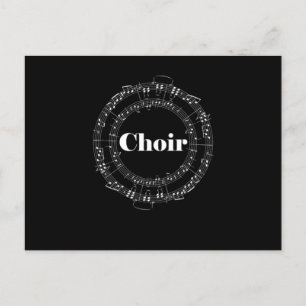 Carte Postale Choir Chorus Choral Music Conducteur Notes Cadeau