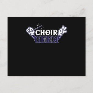 Carte Postale Choir Geek Chorus Choral Music Conducteur Cadeau