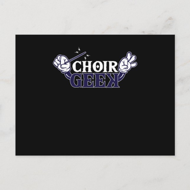 Carte Postale Choir Geek Chorus Choral Music Conducteur Cadeau (Devant)