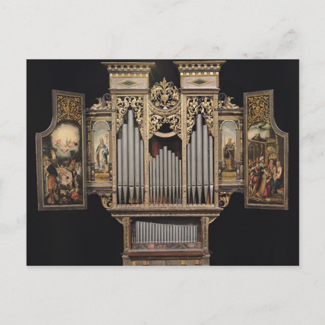 Carte Postale Choir organ with open panels (Devant)