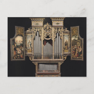 Carte Postale Choir organ with open panels