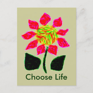 Carte Postale Choisir la vie