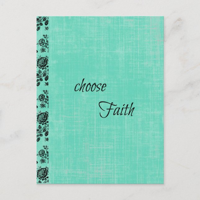 Carte Postale Choisir l'inspiration de la foi (Devant)