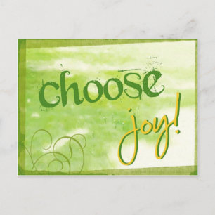 Carte Postale Choisissez Joy