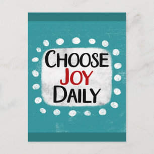 Carte Postale Choisissez Joy Daily Postcard