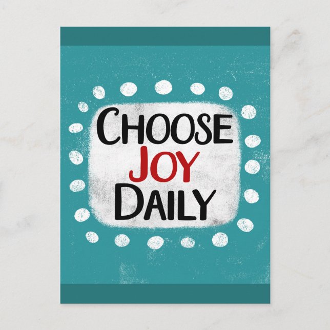 Carte Postale Choisissez Joy Daily Postcard (Devant)